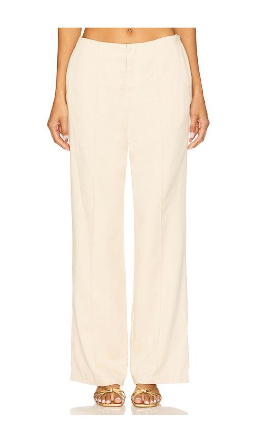 sndys x revolve emilie pant in cream. - size s (also in xs)
