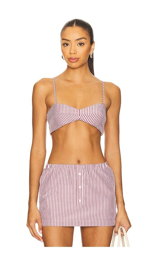 sndys x revolve estelle bralette in red. - size m (also in xs, xxl, xxs)