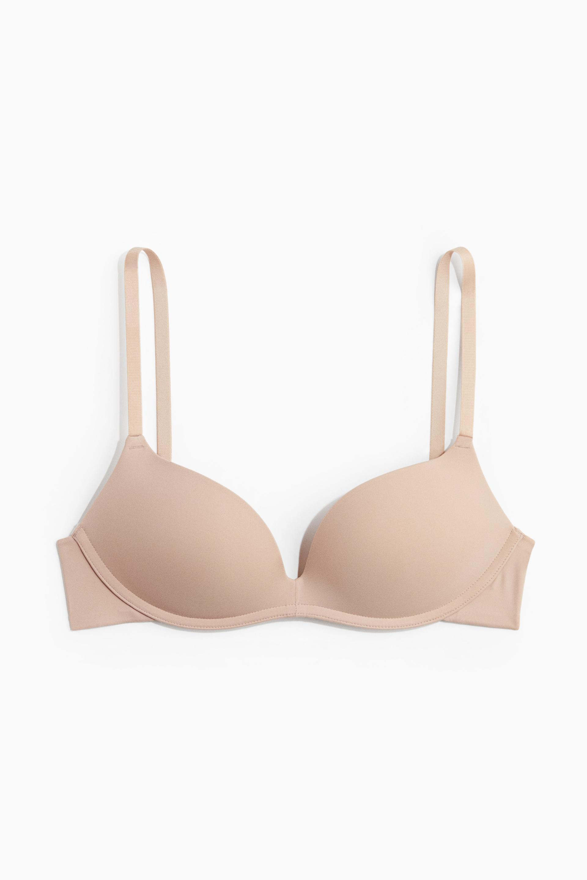 soft-cup microfiber push-up bra