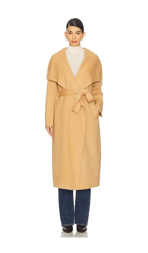 soia & kyo britta coat in tan. - size l (also in m)