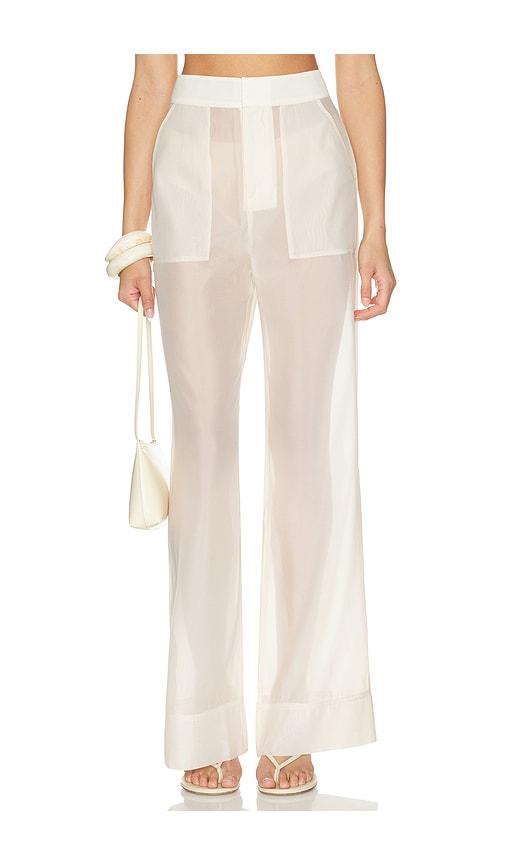 solaqua hugo pant in ivory. - size 0 (also in 1, 2, 3)