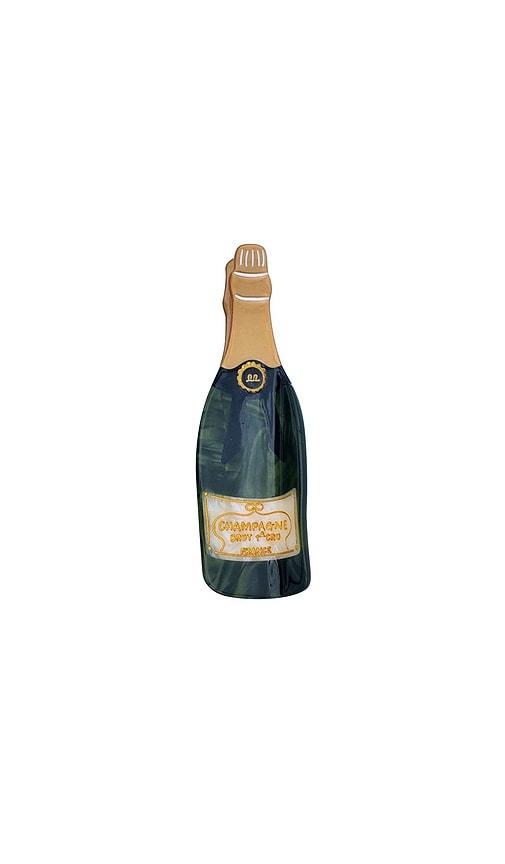solar eclipse hand-painted champagne claw hair clip in beauty: na.