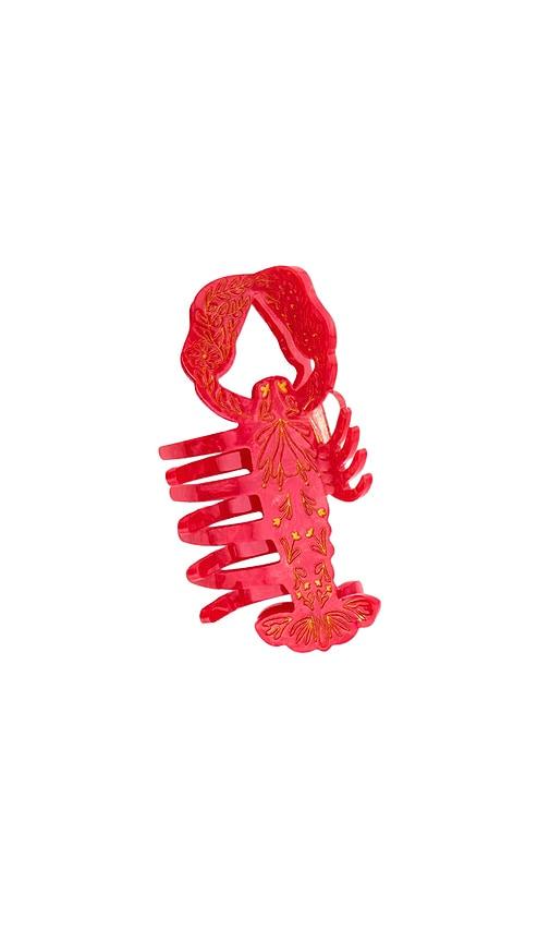 solar eclipse hand-painted lobster claw hair clip in beauty: multi.