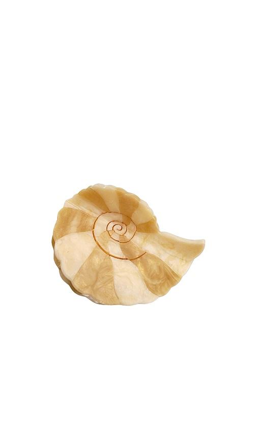 solar eclipse hand-painted spiral shell claw hair clip in beauty: multi.