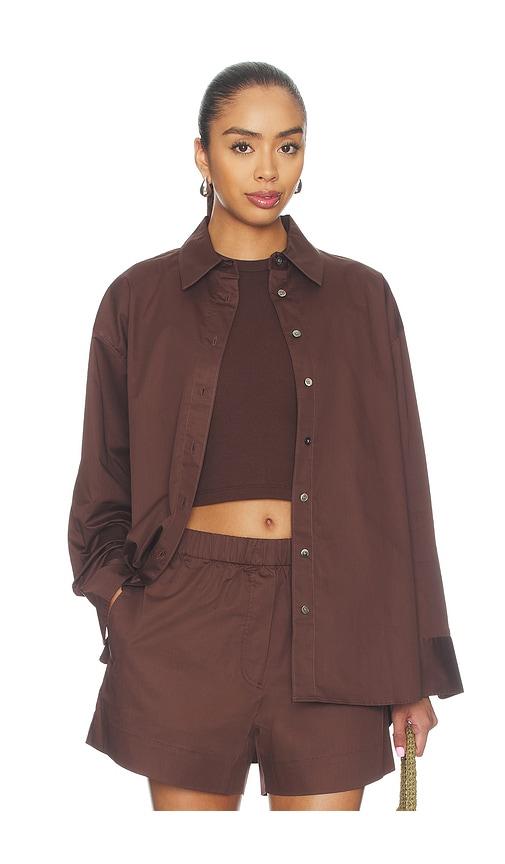 sold out nyc the everything shirt in chocolate. - size m (also in xs, s)