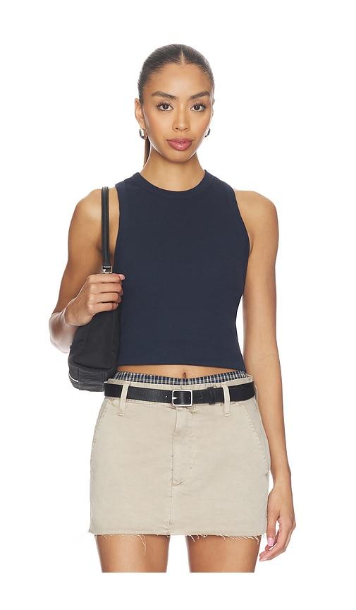 sold out nyc the not so basic tank in navy. - size l (also in m)