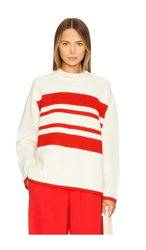 solid & striped rhea sweater in cream. - size l (also in xl)