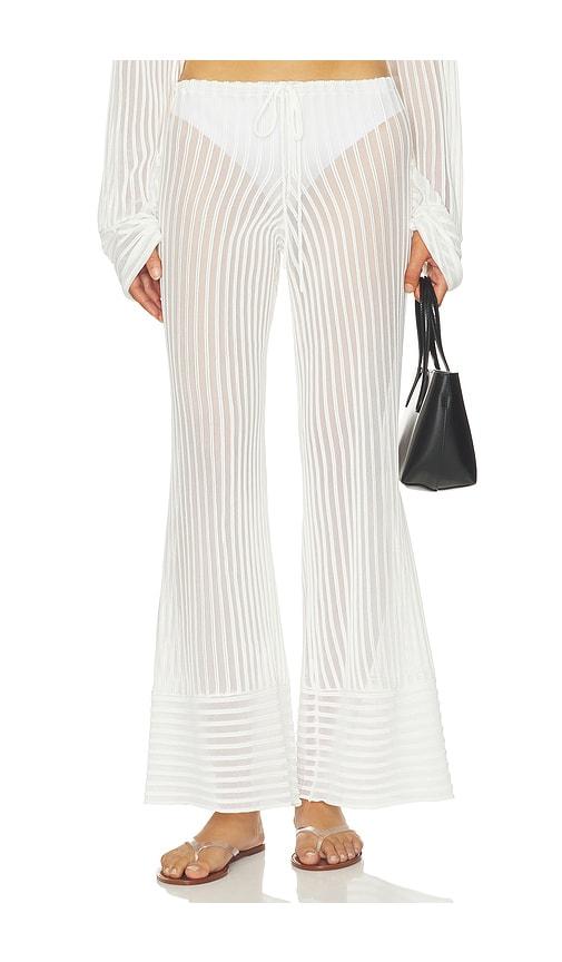 solid & striped the athena pant in white. - size l (also in m, s, xl)