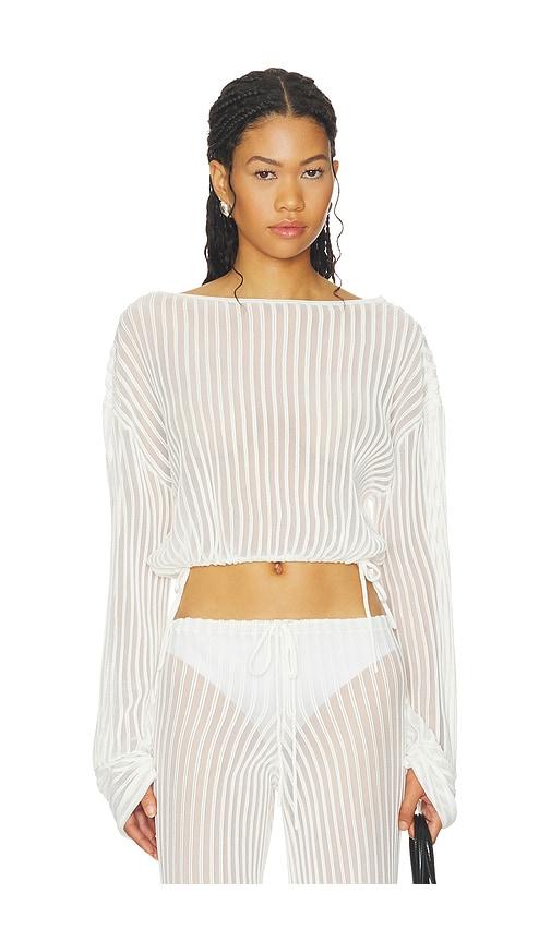 solid & striped the athena top in white. - size l (also in m, s, xl)