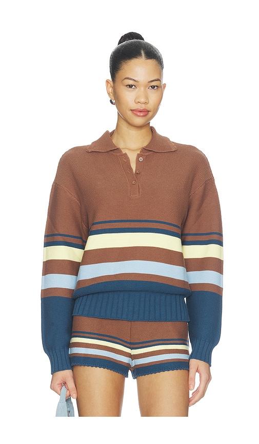 solid & striped the cleo pullover in brown. - size l (also in xs, s, m, xl)