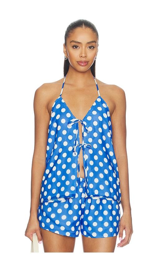 solid & striped the colette reversible top in blue. - size l (also in s)