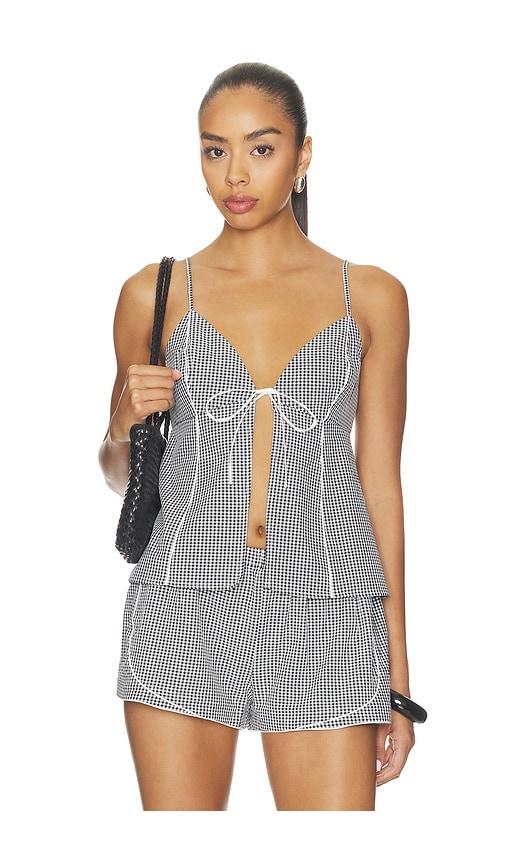 solid & striped the eleni top in black. - size l (also in xs, s, m, xl)