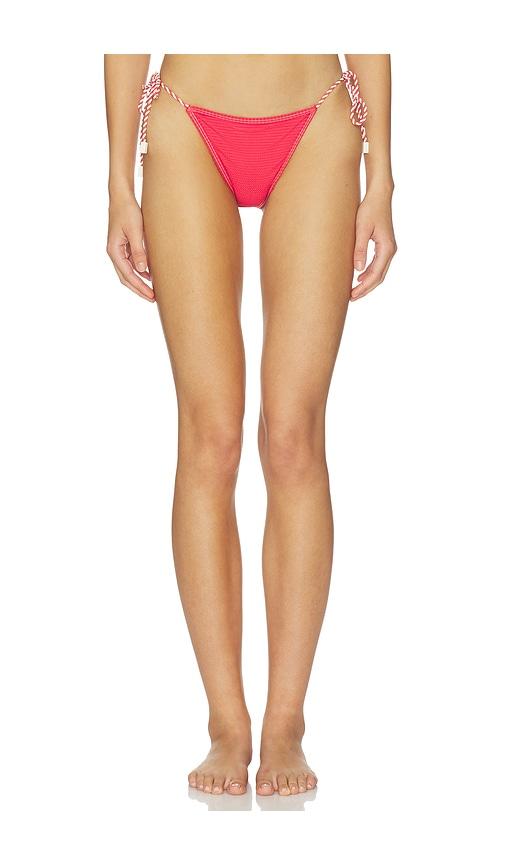 solid & striped the harlow bikini bottom in red. - size l (also in s, m, xl)