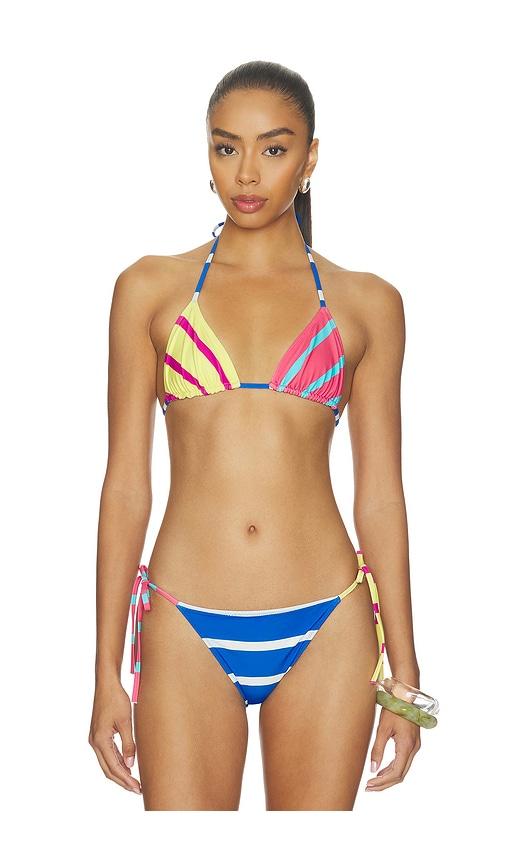 solid & striped the iris reversible bikini top in pink. - size m (also in s, xs)