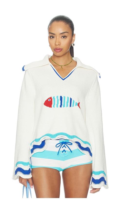 solid & striped the jack sweater in white. - size l (also in m, s, xs)