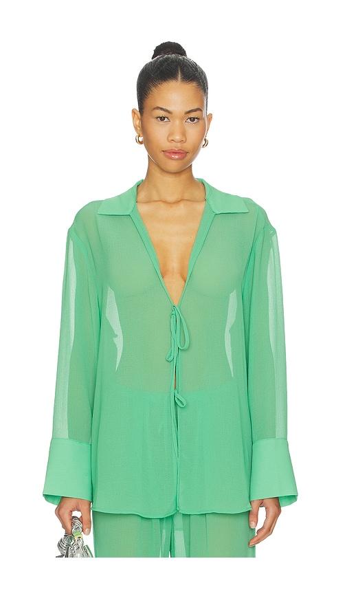 solid & striped the jaclyn tunic in green. - size m (also in s, xs)