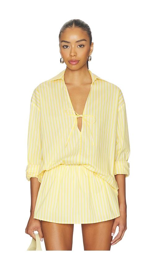 solid & striped the livia tunic in yellow. - size l (also in s, xs, m, xl)