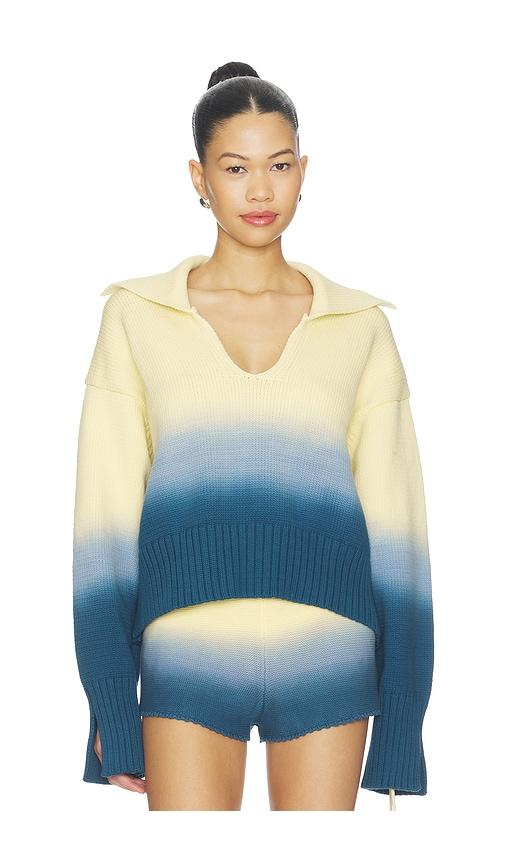 solid & striped the lola pullover in blue. - size l (also in m, s, xl, xs)