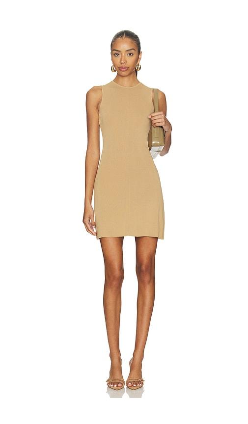 solid & striped the mini lucerne dress in brown. - size l (also in m, xl)