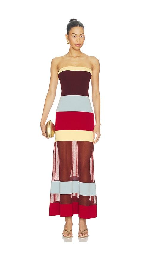 solid & striped the nola dress in multi. - size s (also in xs)