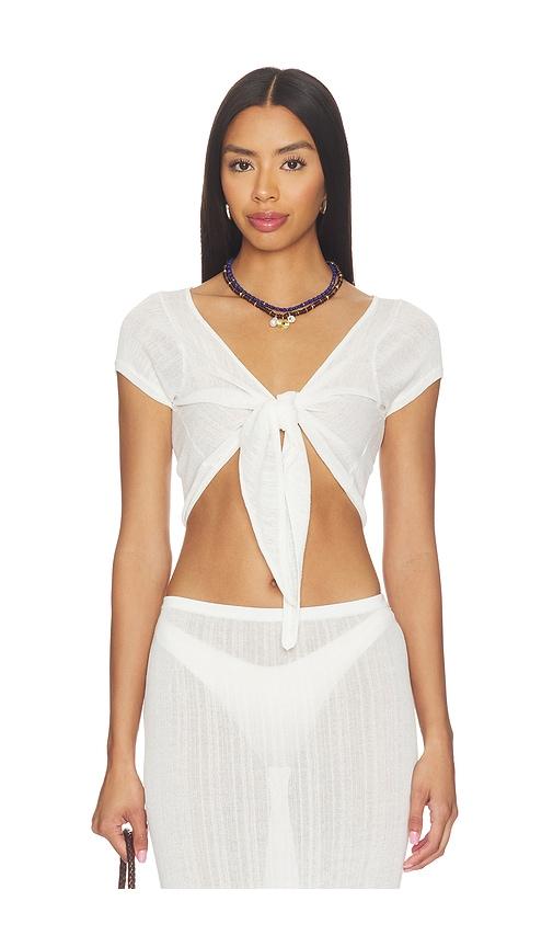 solid & striped the rianne top in white. - size l (also in xl)