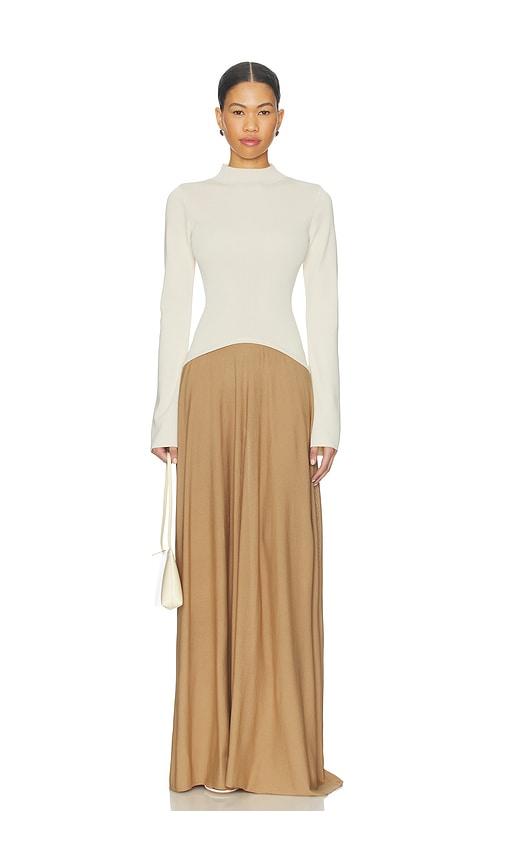 solid & striped the soglio dress in brown,beige. - size xl (also in xs)
