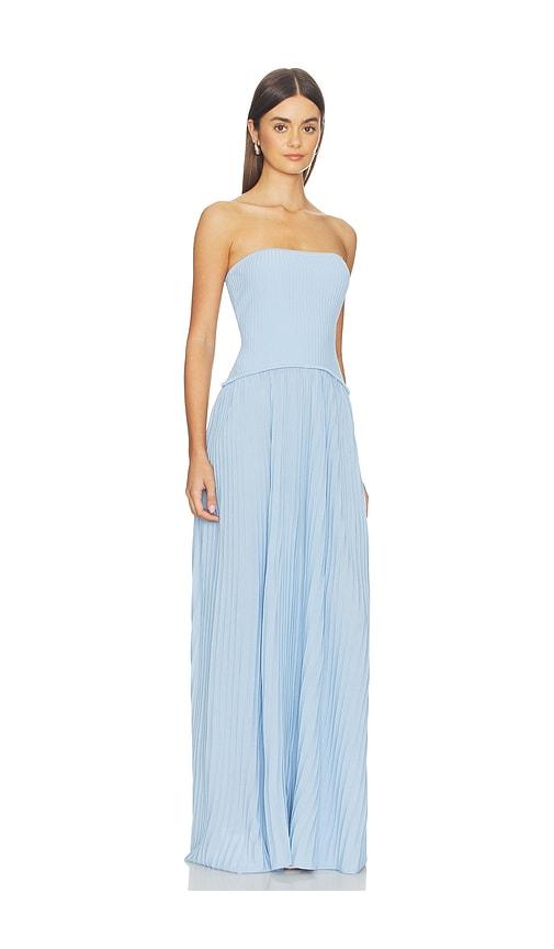 solid & striped the strapless soglio dress in blue. - size m (also in s)