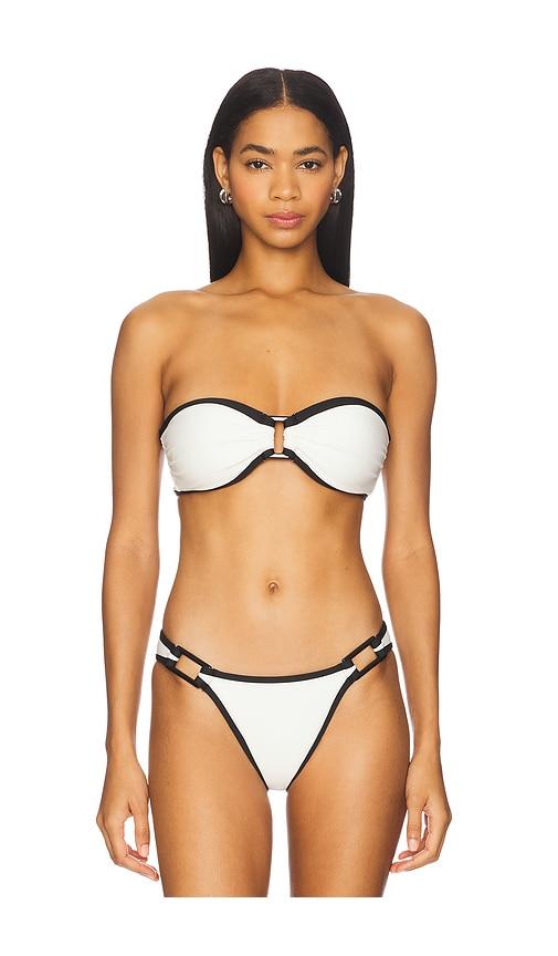 solid & striped the tati bikini top in cream. - size l (also in xs)