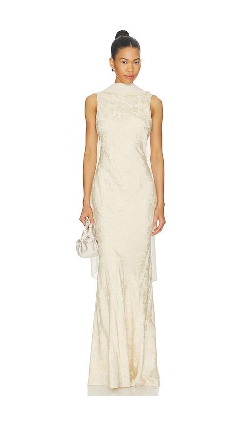 sonya moda athene dress in cream. - size s (also in xl)