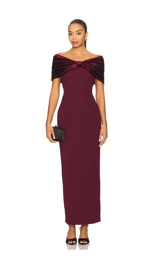 sonya moda belluno dress in burgundy. - size s (also in xs)