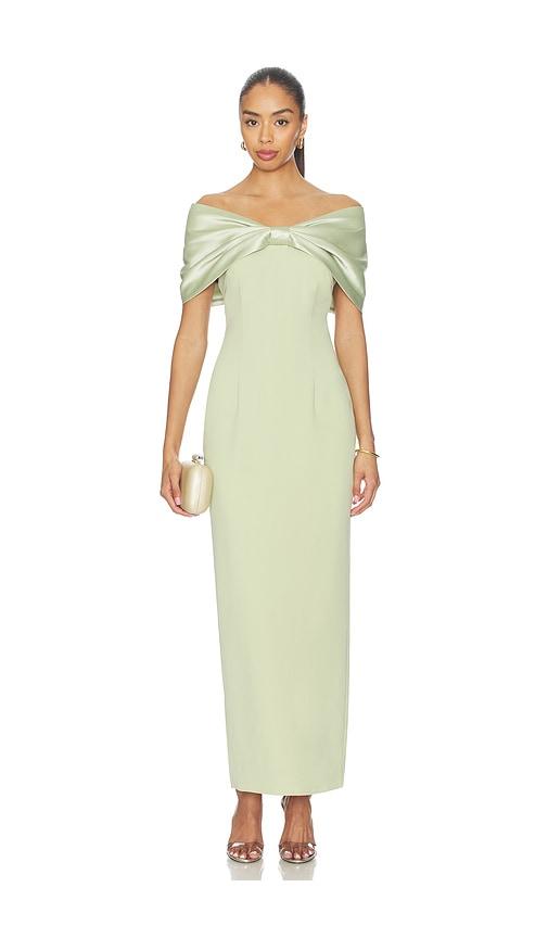 sonya moda belluno dress in green. - size s (also in xs)