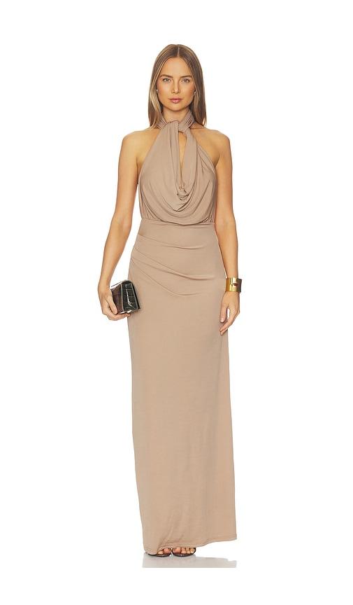 sonya moda clementine dress in neutral. - size l (also in s, m)