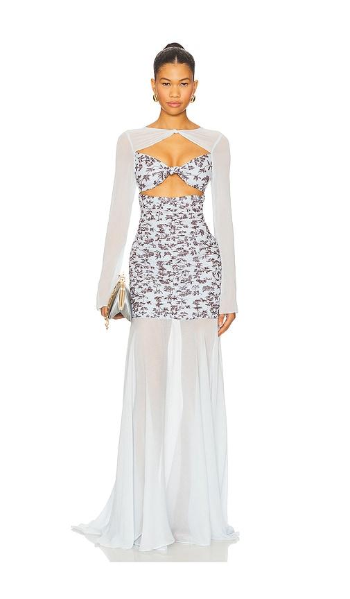 sonya moda fariha gown in baby blue. - size l (also in m, s, xs)
