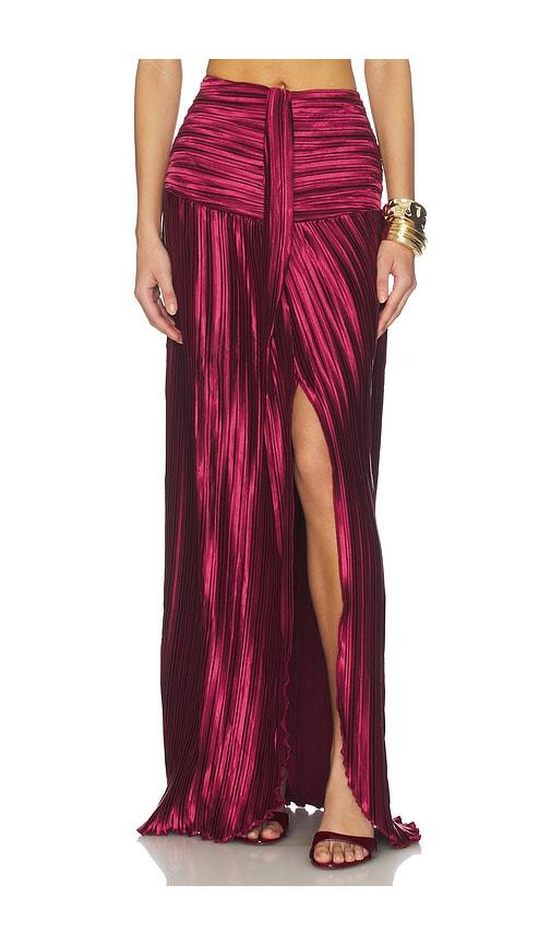 sonya moda gia skirt in wine. - size m (also in s)