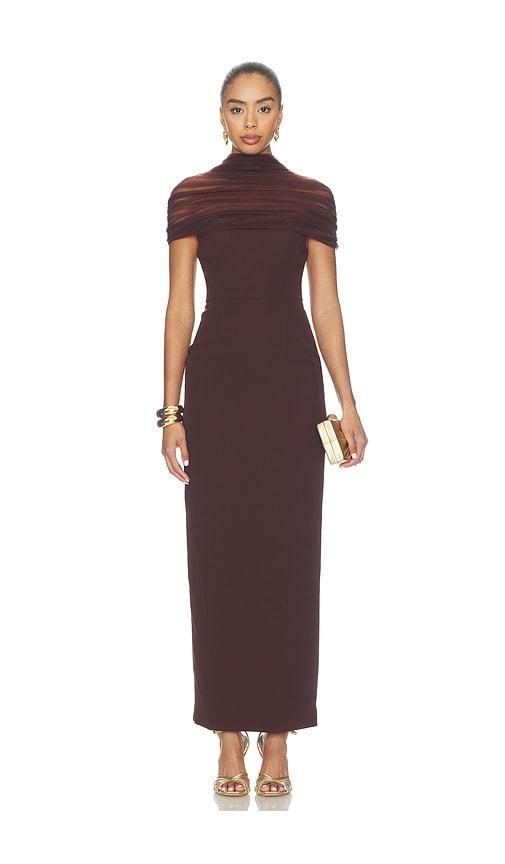 sonya moda lola dress in brown. - size l (also in xs)