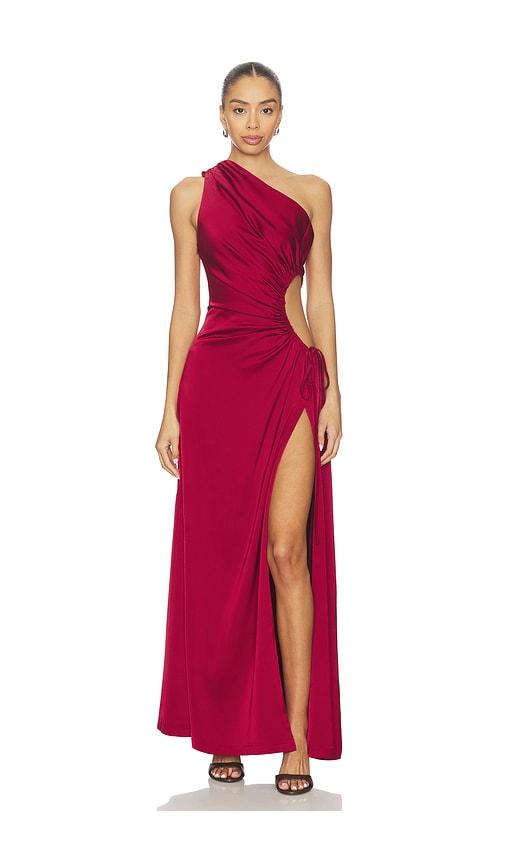 sonya moda nour dress in burgundy. - size s (also in xs)