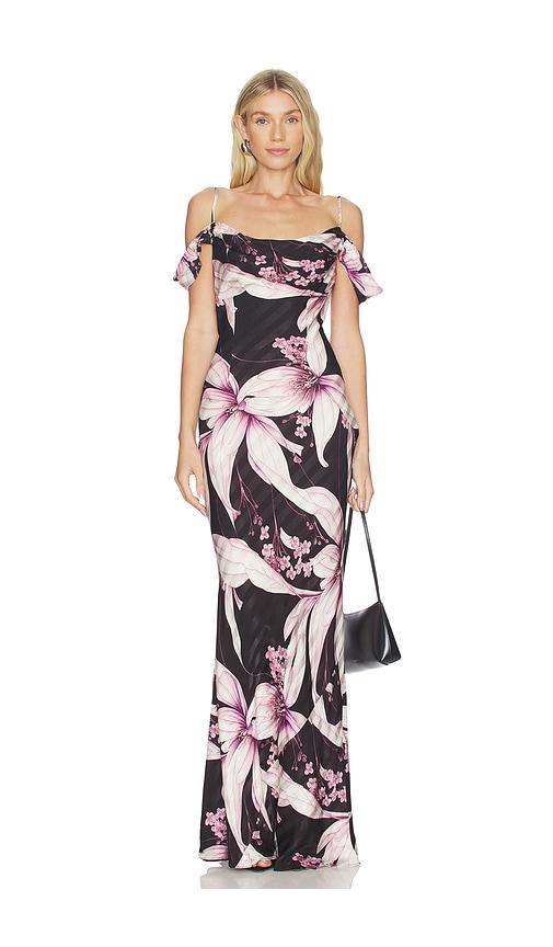 sonya moda rosalie dress in black,pink. - size s (also in xs)