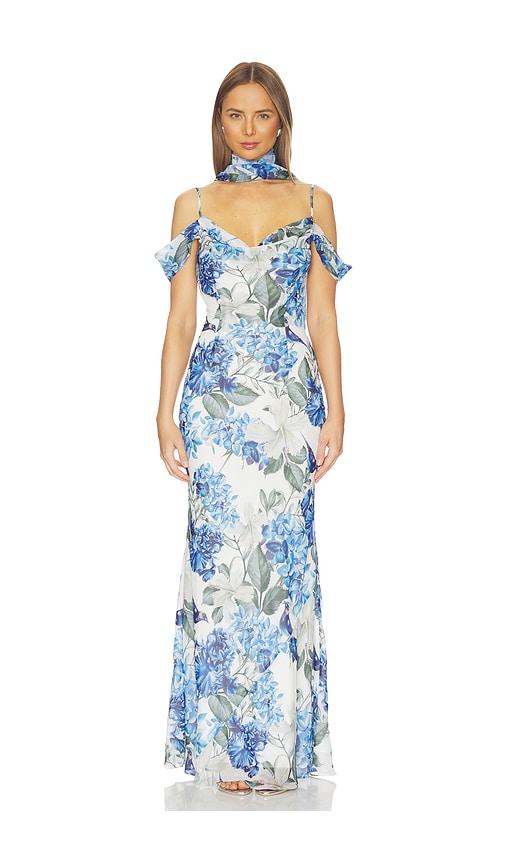 sonya moda rosalie dress in blue. - size m (also in xs, s, xl)