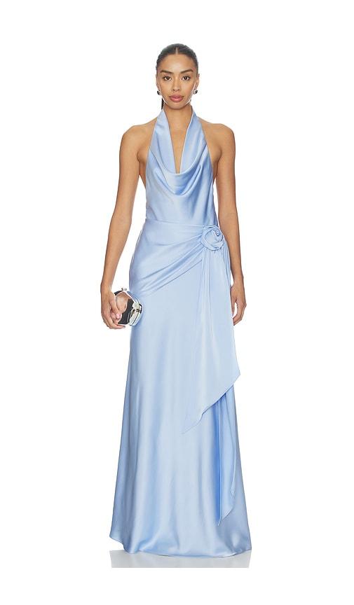 sonya moda rozalia dress in baby blue. - size l (also in s, xs, xl)
