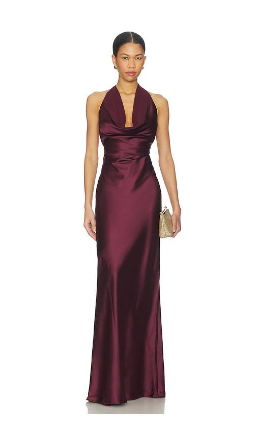sonya moda sondrio dress in wine. - size s (also in xs)
