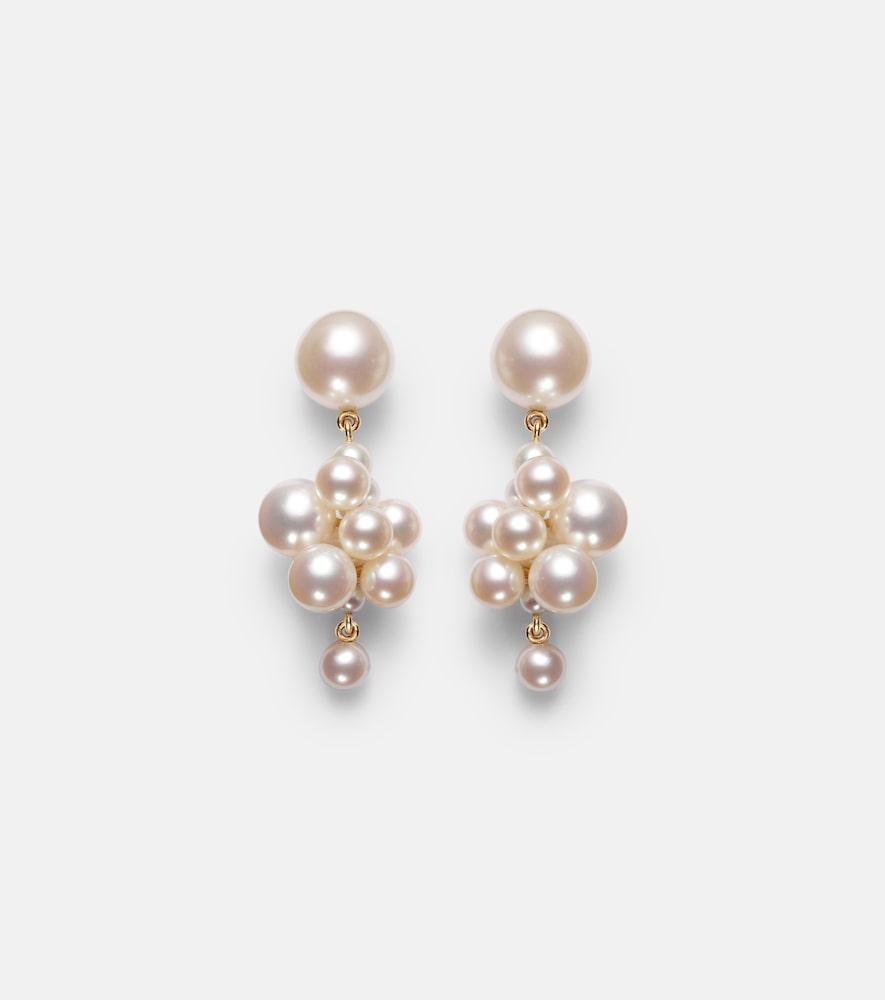 sophie bille brahe botticelli 14kt gold earrings with pearls