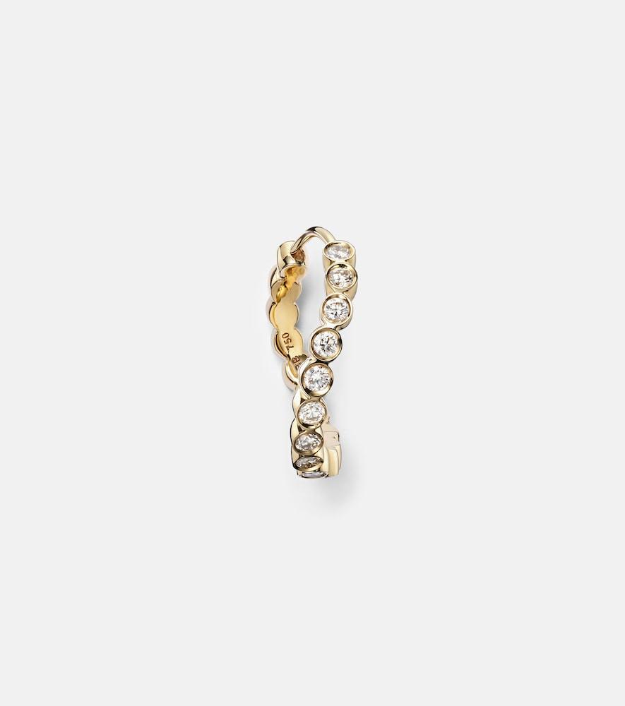 sophie bille brahe courant 18kt gold single earring with diamonds