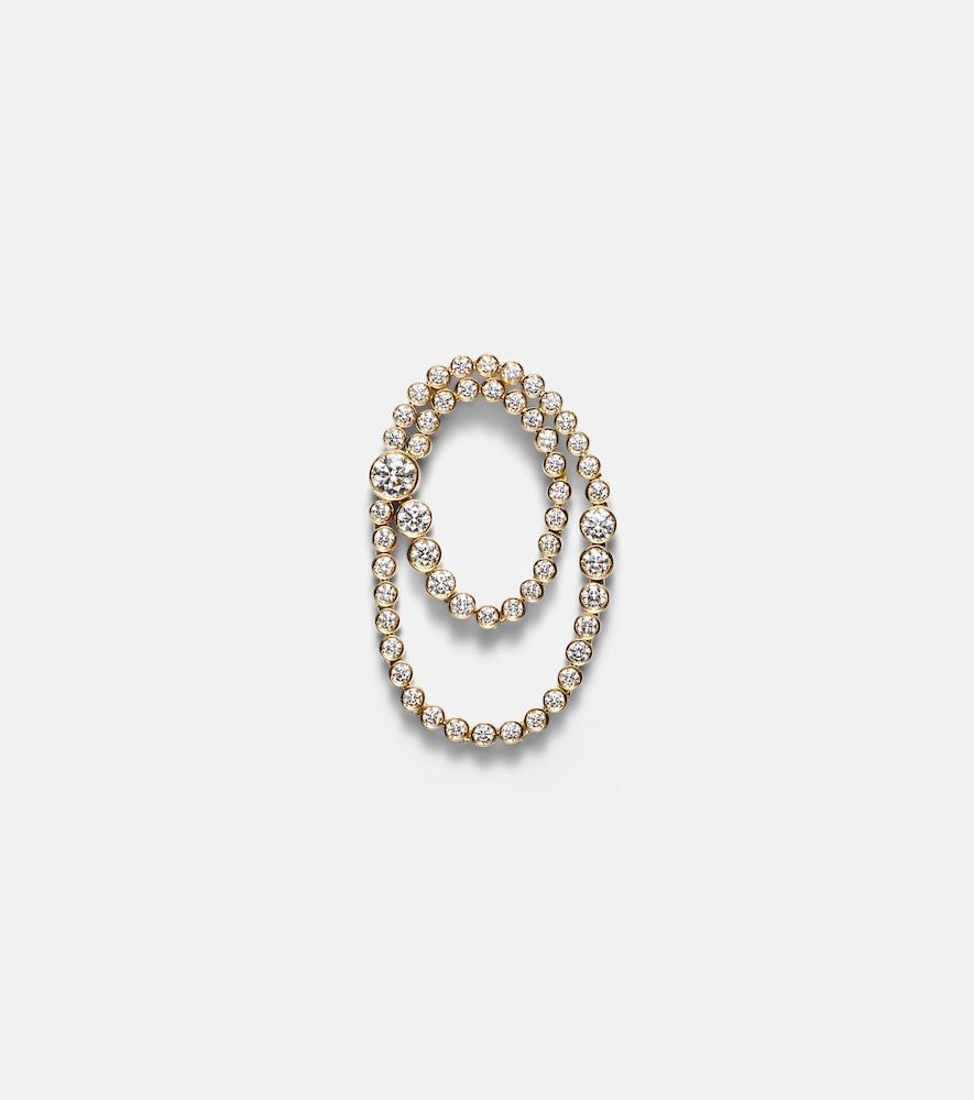sophie bille brahe embrassée de diamant 18kt gold single earring with diamonds