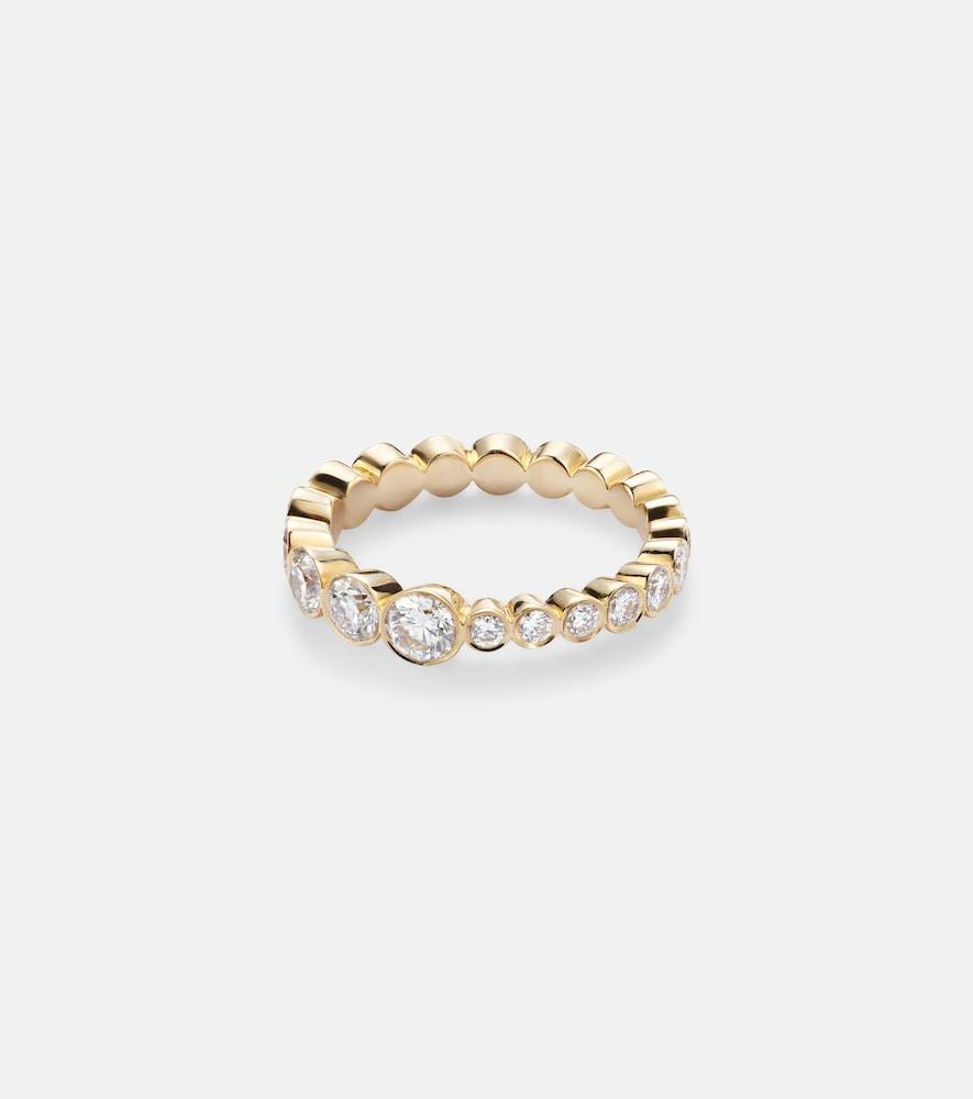 sophie bille brahe ensemble croissant 18kt gold ring with diamonds