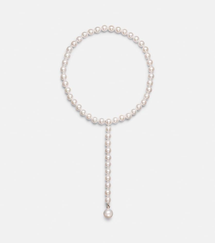 sophie bille brahe la belle 14kt gold necklace with pearls