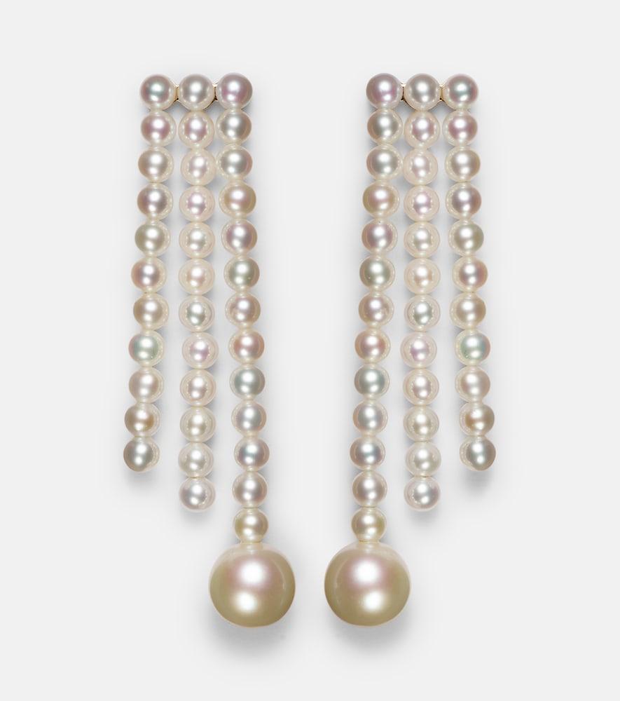 sophie bille brahe la valse 14kt gold earrings with pearls