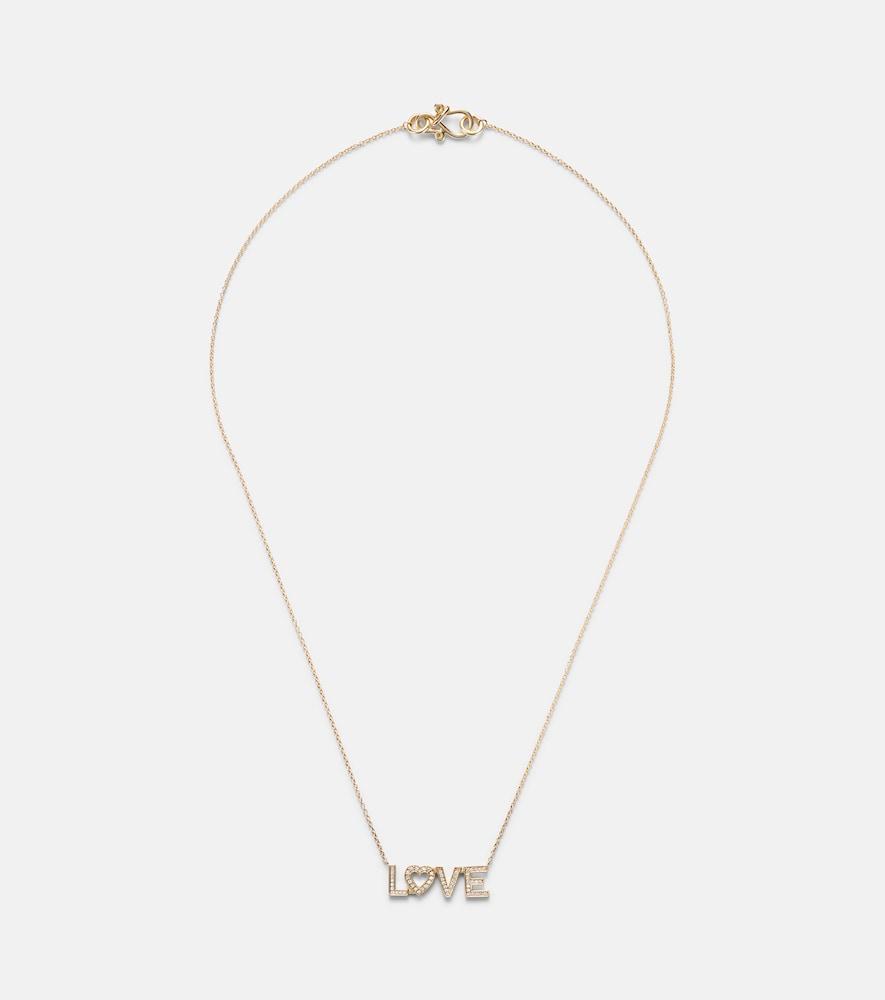 sophie bille brahe love 18kt gold necklace with diamonds