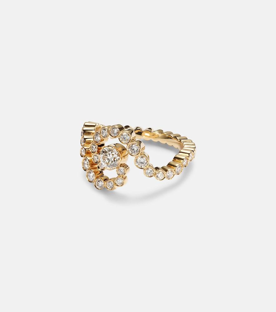 sophie bille brahe ocean de ciel 18kt gold ring with diamonds