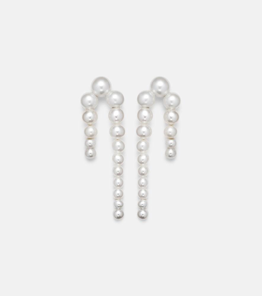 sophie bille brahe petite perle nuit 14kt gold and pearl earrings