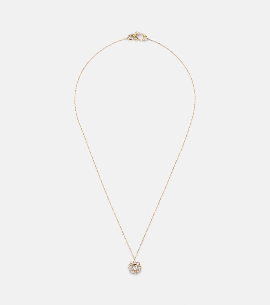 sophie bille brahe rêve simple 18kt gold necklace with diamonds